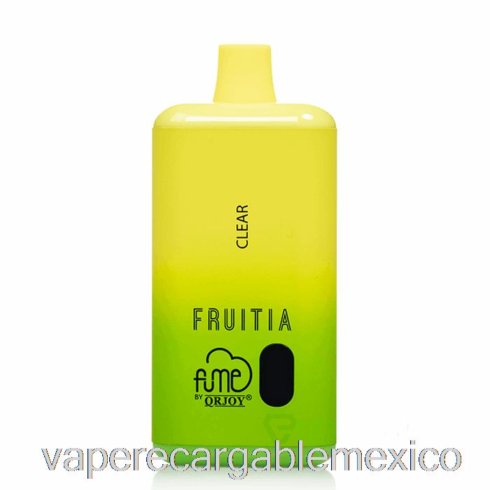 Vape Recargable Fruitia X Fume 8000 Desechable Transparente